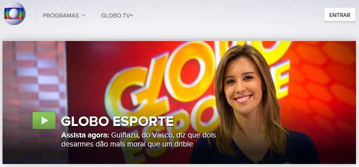 Assistir TV Online com a programação do Globo Esporte PB ao vivo 24 horas.